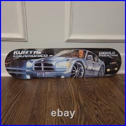 SIGNED Vintage World Industries Skateboard Deck Kurtis Colamonico Lbc Police NOS