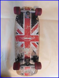 SIMS 1980'S Flagship Flat Union Jack Skateboard Winged Logo City Street wheels