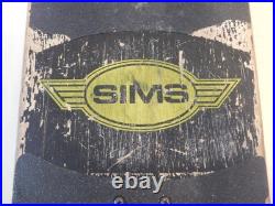 SIMS 1980'S Flagship Flat Union Jack Skateboard Winged Logo City Street wheels