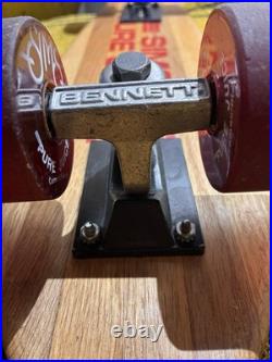 SIMS Pure Juice Vintage 70s Skateboard OAK Deck SIMS COMP WHEELS BENNETT TRUCKS