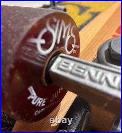 SIMS Pure Juice Vintage 70s Skateboard OAK Deck SIMS COMP WHEELS BENNETT TRUCKS