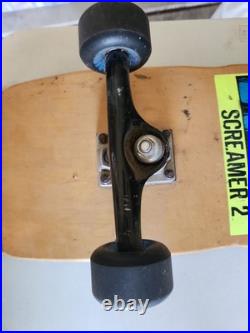 SIMS SKATEBOARD VINTAGE SCREAMER 2 Venture Trucks Hard Ones Wheels