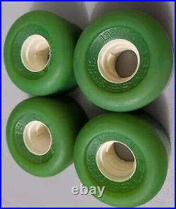SIMS STREET SNAKE JELLY GREEN WHEELS VTG HTF WITH CORE 4 WHEELS 63mm OLDSKOOL
