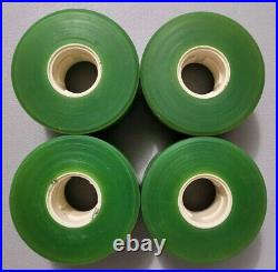 SIMS STREET SNAKE JELLY GREEN WHEELS VTG HTF WITH CORE 4 WHEELS 63mm OLDSKOOL