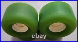 SIMS STREET SNAKE JELLY GREEN WHEELS VTG HTF WITH CORE 4 WHEELS 63mm OLDSKOOL