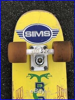 SIMS Steve Rocco Personal Rider Freestyle Rare Skateboard ACS Lites BONES Wheels