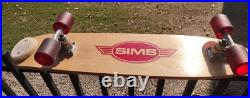 ÷SIMS÷ Vintage 7 Ply Skateboard Deck 33X8 with Tracker & Pure Juice Bowl Riders ÷SIMS÷ Vintage 7 Ply Skateboard Deck 33X8 with Tracker & Pure Juice Bowl Riders