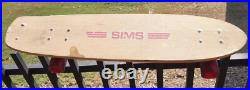 ÷SIMS÷ Vintage 7 Ply Skateboard Deck 33X8 with Tracker & Pure Juice Bowl Riders ÷SIMS÷ Vintage 7 Ply Skateboard Deck 33X8 with Tracker & Pure Juice Bowl Riders