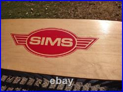 ÷SIMS÷ Vintage 7 Ply Skateboard Deck 33X8 with Tracker & Pure Juice Bowl Riders ÷SIMS÷ Vintage 7 Ply Skateboard Deck 33X8 with Tracker & Pure Juice Bowl Riders