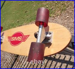÷SIMS÷ Vintage 7 Ply Skateboard Deck 33X8 with Tracker & Pure Juice Bowl Riders ÷SIMS÷ Vintage 7 Ply Skateboard Deck 33X8 with Tracker & Pure Juice Bowl Riders