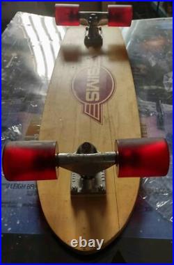 ÷SIMS÷ Vintage 7 Ply Skateboard Deck 33X8 with Tracker & Pure Juice Bowl Riders ÷SIMS÷ Vintage 7 Ply Skateboard Deck 33X8 with Tracker & Pure Juice Bowl Riders