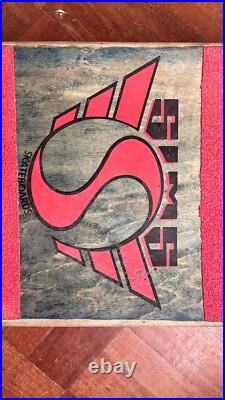 SIMS skateboard Eric Nash Scratch Off Graphic 2 1987 Old School Og