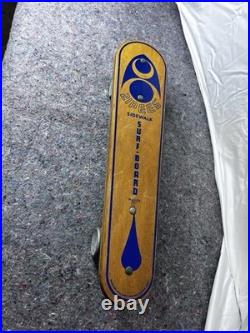 SKATEBOARD 1960's ZIPEES M 369 SIDEWALK SURF BOARD OLYMPIC METAL WHEELS