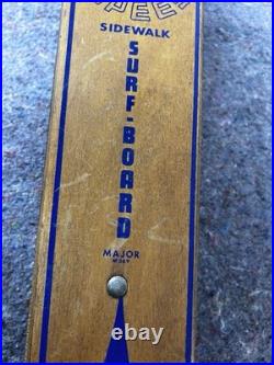 SKATEBOARD 1960's ZIPEES M 369 SIDEWALK SURF BOARD OLYMPIC METAL WHEELS