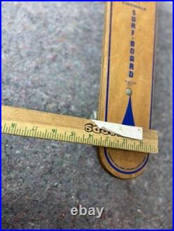 SKATEBOARD 1960's ZIPEES M 369 SIDEWALK SURF BOARD OLYMPIC METAL WHEELS