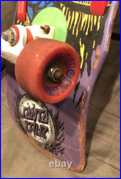 Santa Cruz Claus Grabke Vintage 1980s skateboard VERY GOOD Condition