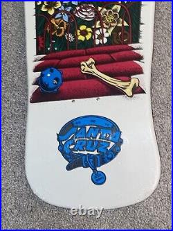 Santa Cruz Eric Dressen Pup 30 Year Reissue Skateboard Deck White Dip