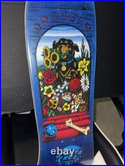 Santa Cruz Eric Dressen Pup NOS 30 year reissue Skateboard Deck BLUE RARE