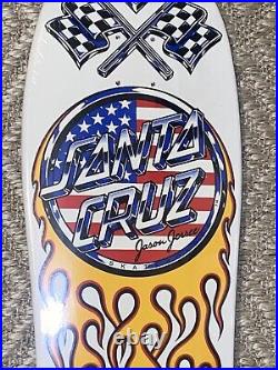 Santa Cruz NOS Reissue Jason Jessee V8 Skateboard Deck RARE WHITE DIP SAMPLE