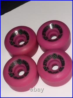 Santa Cruz OJ II Street Razor Skateboard Wheels NOS Original Vintage Pink 63mm