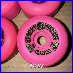 Santa Cruz OJ II Street Razor Skateboard Wheels NOS Original Vintage Pink 63mm