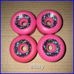 Santa Cruz OJ II Street Razor Skateboard Wheels NOS Original Vintage Pink 63mm