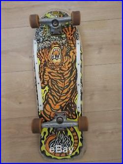 Santa Cruz Salba Tiger Skateboard Deck Vintage