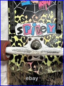 Santa Cruz Skateboards Spidey De Montrond Thunder Trucks Bullet Wheels Vintage