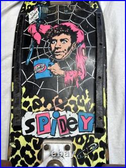 Santa Cruz Skateboards Spidey De Montrond Thunder Trucks Bullet Wheels Vintage