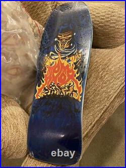 Santa Cruz Tom Knox Ghoul Fire Pit Blue Stain Reissue Skateboard Deck RARE