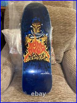 Santa Cruz Tom Knox Ghoul Fire Pit Blue Stain Reissue Skateboard Deck RARE