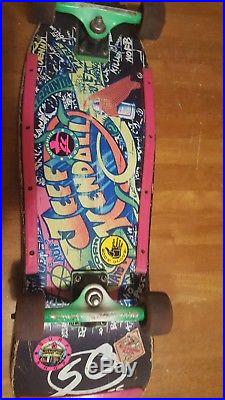 Santa cruz vintage jeff kendall complete 80's skateboard