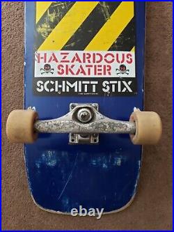 Schmitt Stix Hazardous Skater Skateboard Indy Trucks/Spitfire Read Description
