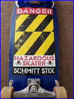 Schmitt Stix Hazardous Skater Skateboard Indy Trucks/Spitfire Read Description