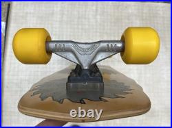 Schmitt Stix Rip Saw skateboard Gullwing Sidewinders. Kryptonics 63.5 yellow