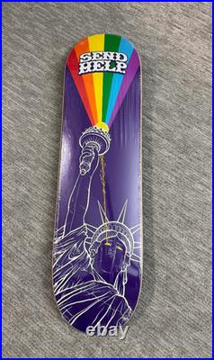 Send Help Enlightenment Skateboard Deck. Art by Todd Bratrud