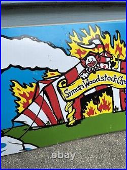Simon Woodstock Burning Circus Skateboard Deck Reissue Sonic Mid School
