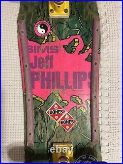 Sims Jeff Phillips Breakout 1 Skateboard OG VTG 80s Gullwing Pros & Sims B-52s
