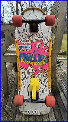 Sims Jeff Phillips Breakout Pro Model Skateboard 80's Original