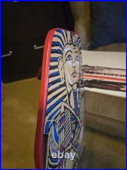 Sims Pharaoh reissue Skateboard Deck Red Gold Team Deck Vinyl vintage Pharoah