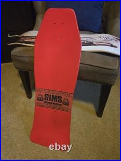 Sims Pharaoh reissue Skateboard Deck Red Gold Team Deck Vinyl vintage Pharoah