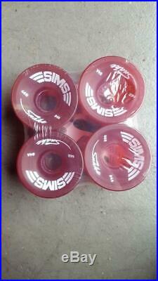 Sims Snake skateboard wheels reissue 70's RED 66mm 84a Toft Powell Santa Cruz