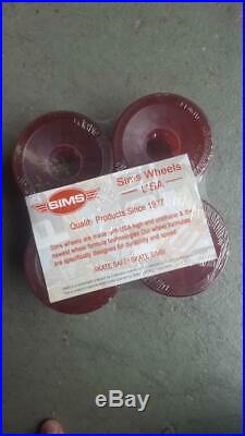 Sims Snake skateboard wheels reissue 70's RED 66mm 84a Toft Powell Santa Cruz
