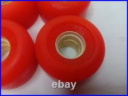 Sims Street Snake Vintage Skateboard Wheels Fire Red Jelly 1980s Set Of 4