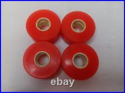 Sims Street Snake Vintage Skateboard Wheels Fire Red Jelly 1980s Set Of 4
