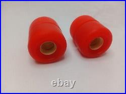 Sims Street Snake Vintage Skateboard Wheels Fire Red Jelly 1980s Set Of 4