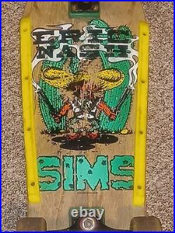 Sims eric nash skateboard deck vintage 1987 vintage OJ Hosoi wheels All original
