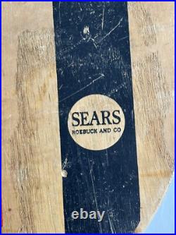 Skateboard Sears & Roebuck Hot Dog Wooden 1965 Red Clay Wheels Sidewalk Surfer