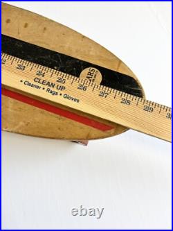 Skateboard Sears & Roebuck Hot Dog Wooden 1965 Red Clay Wheels Sidewalk Surfer