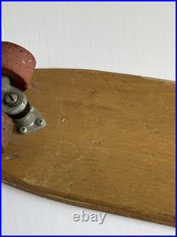 Skateboard Sears & Roebuck Hot Dog Wooden 1965 Red Clay Wheels Sidewalk Surfer